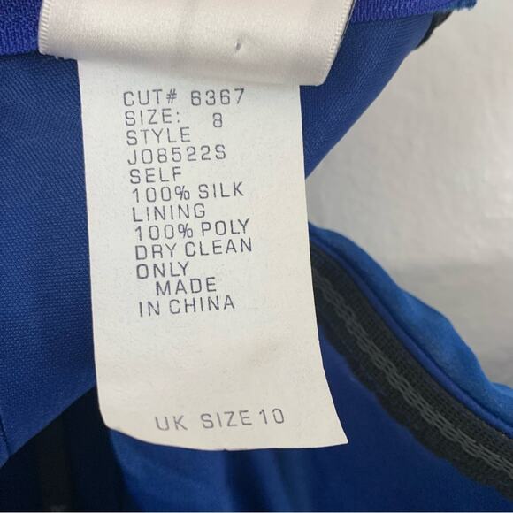 T by Tadashi Vintage Y2K Silk Ombre Handkerchief Hem Dress - Picture 11 of 16